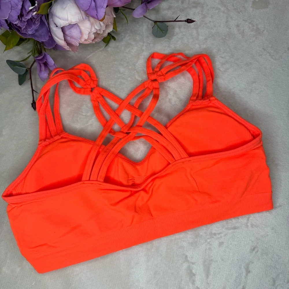 NEW Anemone Bright Orange Strappy Bralette